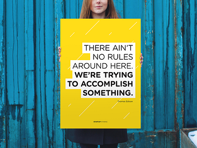 No Rules Around Here buy design office poster quote shop startup store