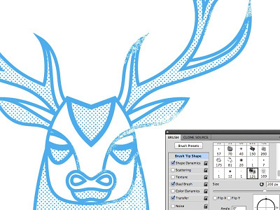 Big Buck Texture adobe art brushes cintiq design grunge illustration illustrator linear vector wacom wip