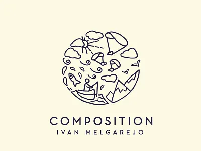 C O M P O S I T I O N branding composition image logo vintage