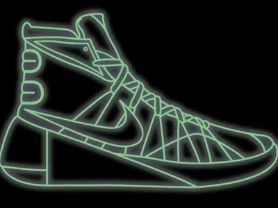 Hyperdunks design illustration neon nike photoshop shoes sketch