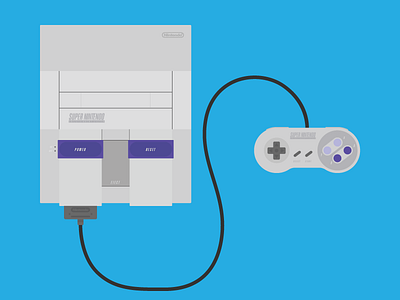 Stuart console illustration passion project retro snes wip