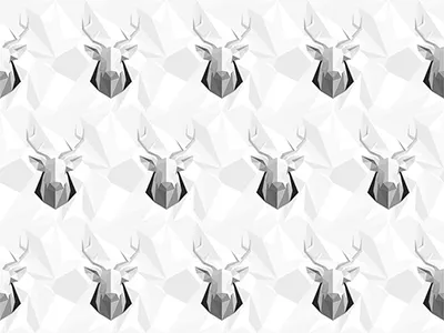 Deer Pattern deer pattern polygonal