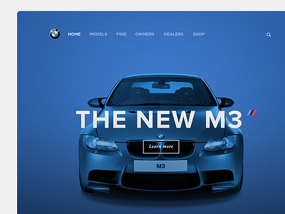 I'm back! bmw harvey lorimer photoshop ui website