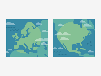 GoDaddy Map Illustrations design godaddy illustration landscapes maps