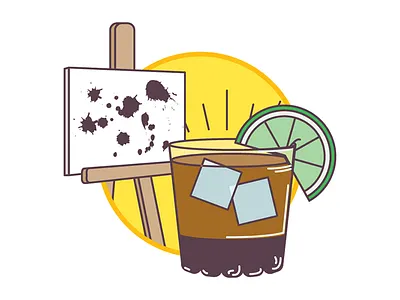 Illustrated Drink Menu, Drink 3 digital drink illustration illustrator vector