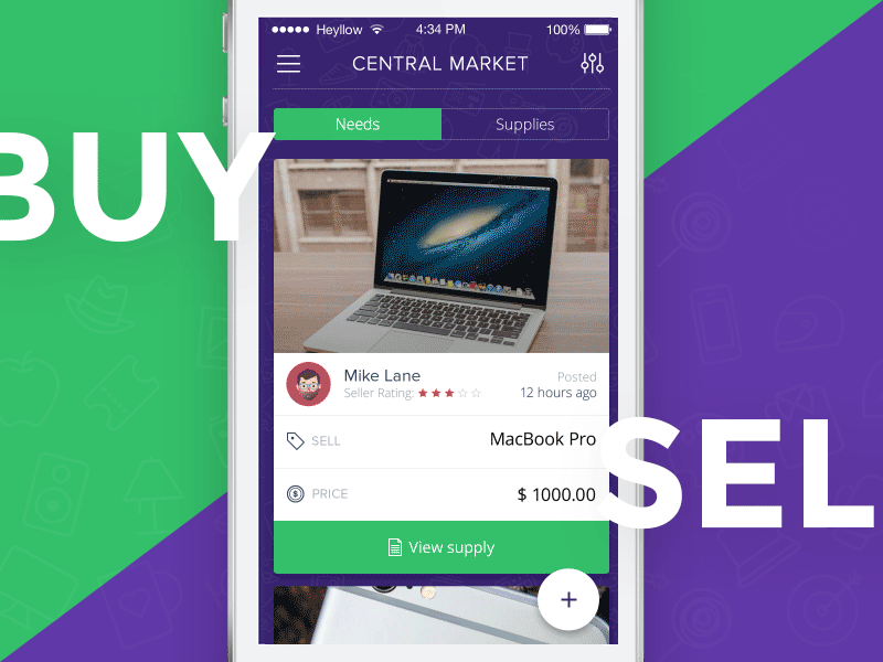 Demander Comment Animation animation app application design gif interaction interface interface design ios mobile ui ux