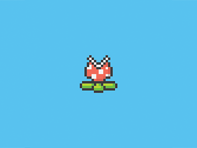 Piranha Plant game illustration illustrator mario piranha pixel plant
