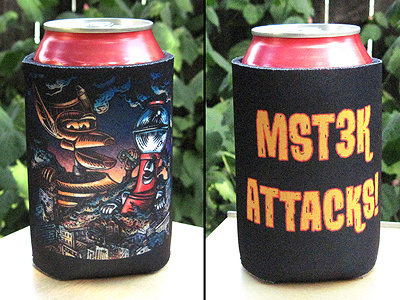 Mst3k Attacks! Drink Koozie can cooler chet phillips crow t. robot drink koozie mst3k tom servo