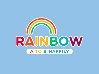 Rainbow Taxi color gotham logo rainbow taxi