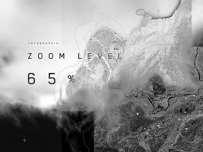 Zoom 65 design graphic map type typography