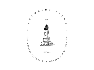 Antolini Films Logo films lighthouse logo vintage