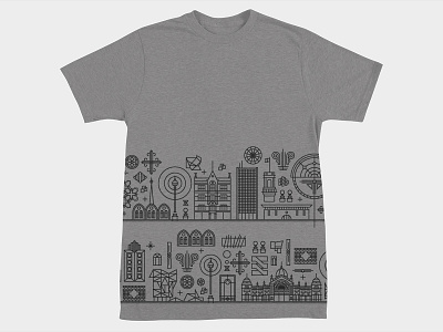 Threadless Melbourne Tshirt architecture melbourne monoline threadless tshirt