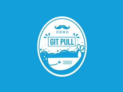 Marine fish app fish，blue icons marine waves，git web