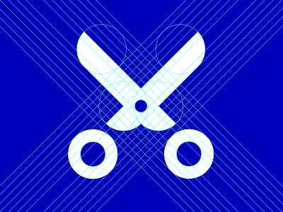 Designers OCD cut guides icon iconography ocd scissors