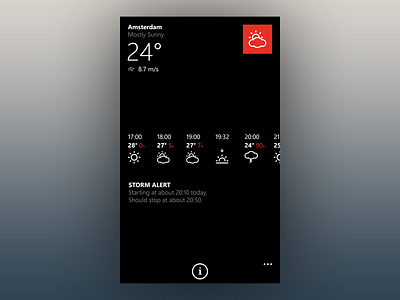 Weather App app ui ux weather