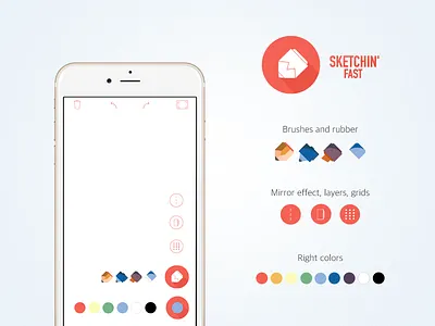 Sketchin' Fast – UI android app draw fast iphone sketch sketchin fast ui ux
