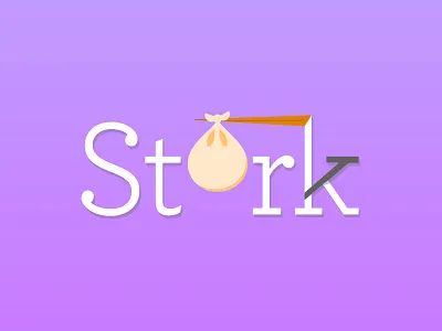 Stork Logo logo typography