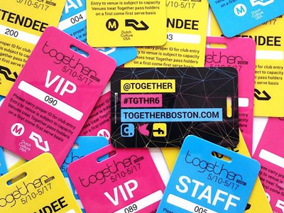Together Pass Design branding cmyk colorful festival pass design