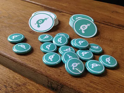 Raygun Merch badge merch merchandise sticker