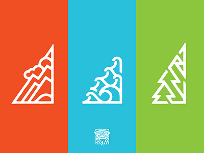 Pioneer Nation abstract corners design draw drawing icons illustration jolby and friends linework nature vintage