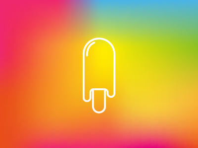 Popsicle colors gradient ice popsicle summer vector