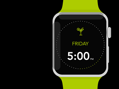 Drink O'clock drinks friday iwatch time ui ui widgets user interface watch widgets