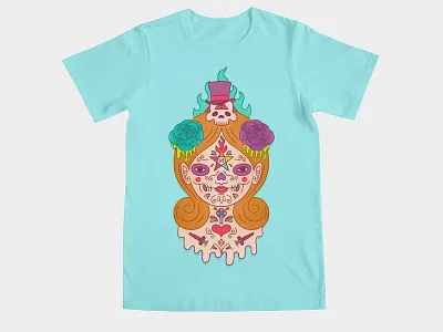 Voodoo Doll collab doll occult pantagram skull tattoos tee shirt threadless voodoo