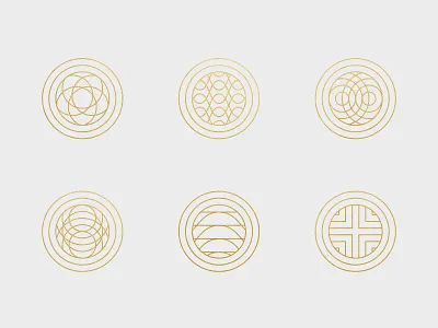 Guilloche Icons abstract branding design guilloche icons pattern