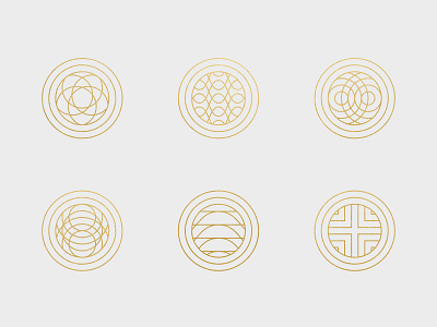 Guilloche Icons abstract branding design guilloche icons pattern