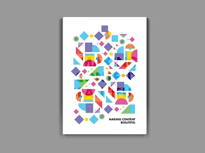 Making Content Beautiful abstract book brand branding color colour identity logo logomark pattern vibrant