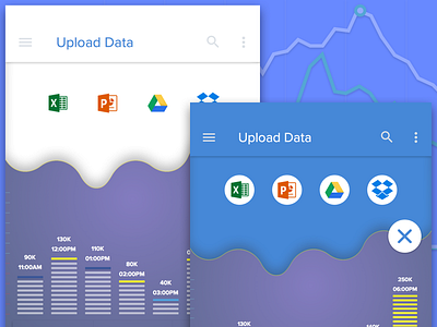 Analytics analytics charts dashboard ios iphone social storage ui upload