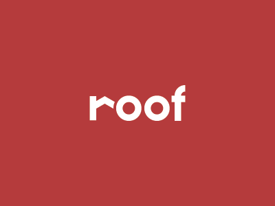 Roof icon logo mark minimal r roof symbol wordmark