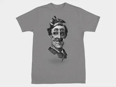 The Visionary Tri-blend creepy freak occult portrait