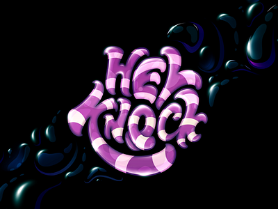 Hey Knock! illustration lettering