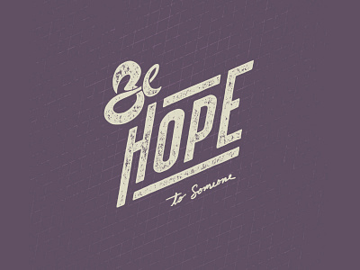 Be Hope - Digital Hand Lettering digital hand lettering encouragement hand lettering lettering type typography