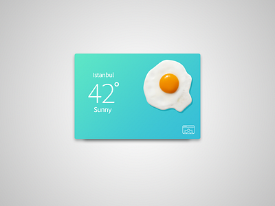 Extremely hot weather widget app creative design flat funny ios weather widget