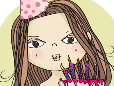 Happy Bday bday birthday drawing happy illustration illustrator vector