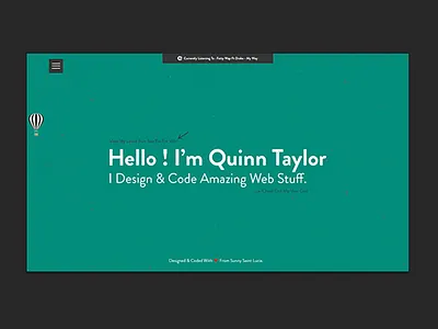 Portfolio Redesign brandon css design front end hamburger minimal portfolio typography