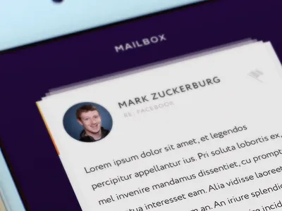 Mail App 9 app apple cards email ios iphone mail organizer simple sketch swipe