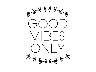 Good Vibes Only instagram motivation social media