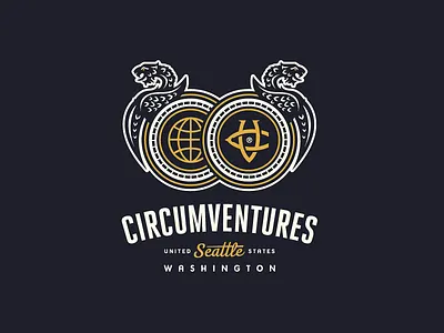 Circumventures brand identity lock-up brand identity circumventures dragon dragons growcase it consultant agency logo logotype monogram seattle washington victorian