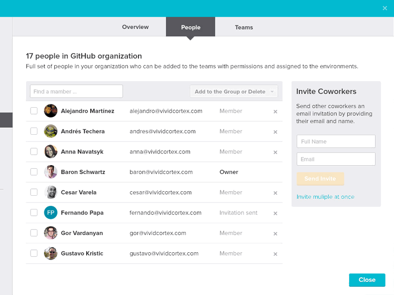 Team Management [animated] group management members team user