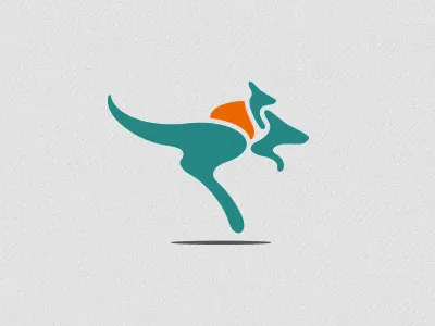 Kanga Carry - Babywearing baby babywearing brand carrier identity kangaroo logo logo design mark