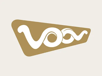 Voov Logo (perspective version) branding custom type identity lettering logo logotype mark script soft typography voov studio wordmark