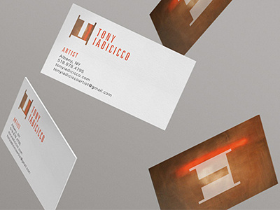 Tony Iadicicco Identity art artist branding business cards identity logo new york upstate