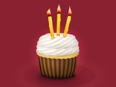 Birthday Cupcake illustration