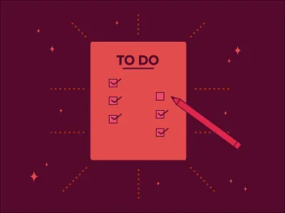 Unfinished Business check check off chore finish list start task to do to do list