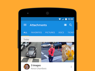 Attachments Mail.ru android attachment concept mail mailru material design mobile ui ux