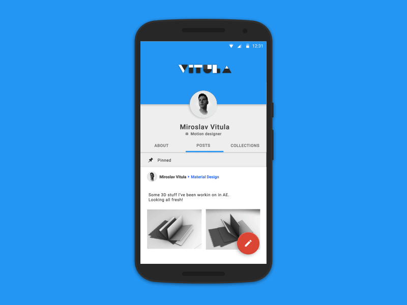 Smooth Rotation after effects animation google material design
