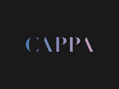 CAPPA gradient logo pop wordmark